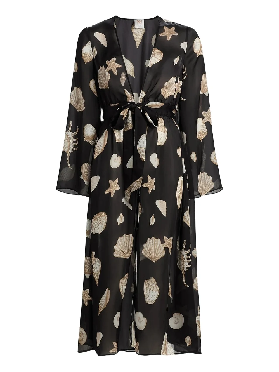 Women's Vince Seashell-Print Cover-Up Midi-Dress Women's Vince Seashell-Print Cover-Up Midi-Dress