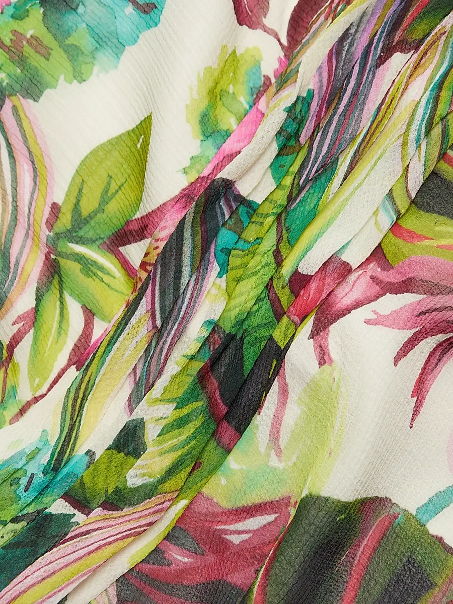 Teri Jon by Rickie Freeman Women's Floral Chiffon Gown | Thumbnail 7