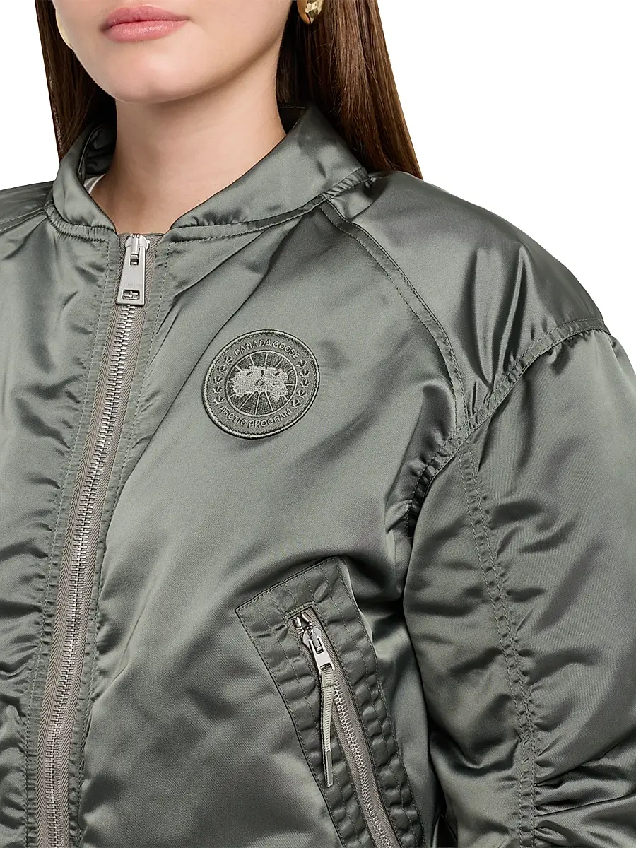 Canada Goose Women's Jade Satin & Down Bomber Jacket | Thumbnail 5 Canada Goose Women's Jade Satin & Down Bomber Jacket | Thumbnail 5