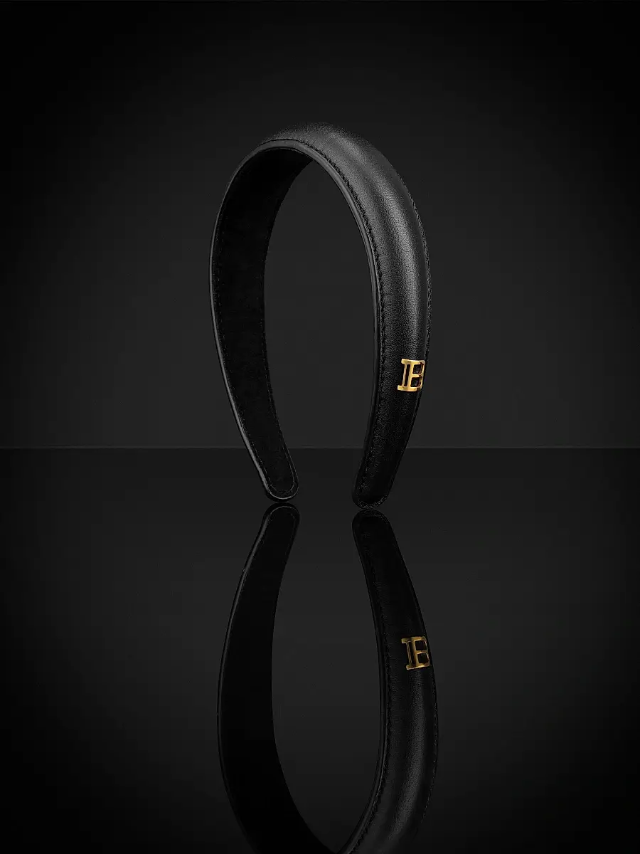 Balmain Hair Women's Gold-Plated Leather Puffed Headband | Thumbnail 4 Balmain Hair Women's Gold-Plated Leather Puffed Headband | Thumbnail 4