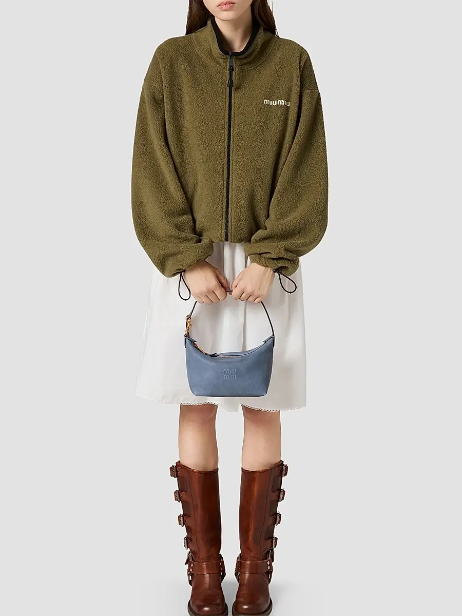 Miu Miu Women's Nappa Leather Top Handle Bag | Thumbnail 2 Miu Miu Women's Nappa Leather Top Handle Bag | Thumbnail 2