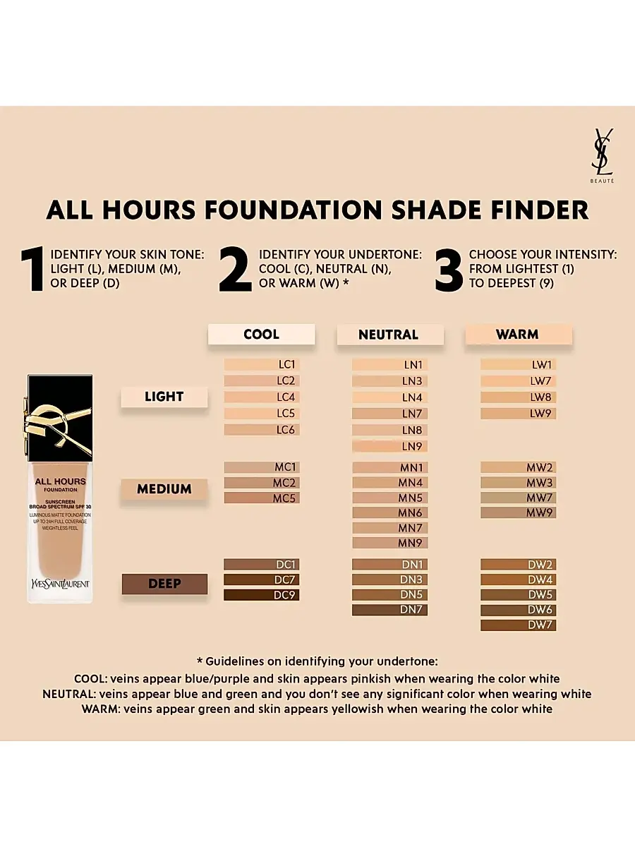 Yves Saint Laurent Women's All Hours Luminous Matte Foundation | Thumbnail 2 Yves Saint Laurent Women's All Hours Luminous Matte Foundation | Thumbnail 2