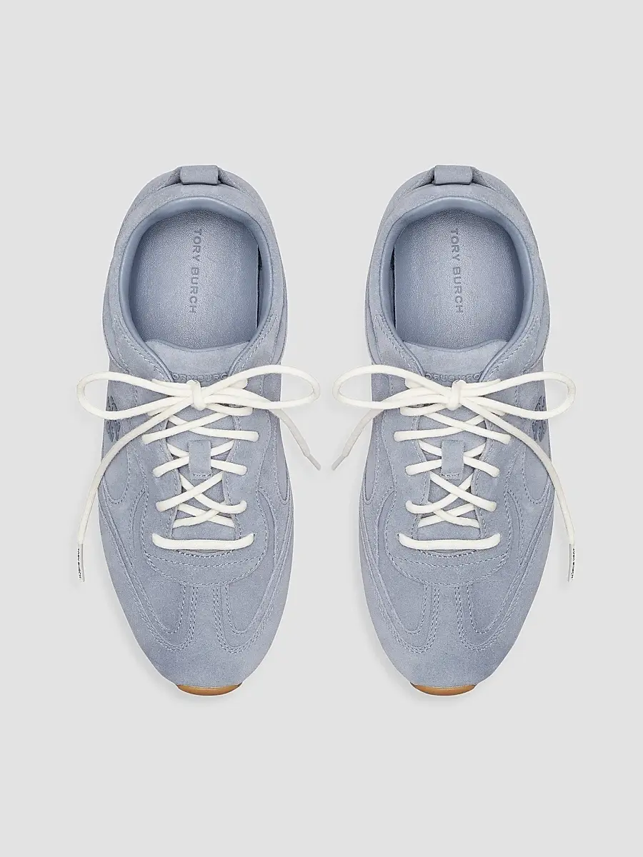 Tory Burch Women's Field Suede Low-Top Sneakers | Thumbnail 4 Tory Burch Women's Field Suede Low-Top Sneakers | Thumbnail 4