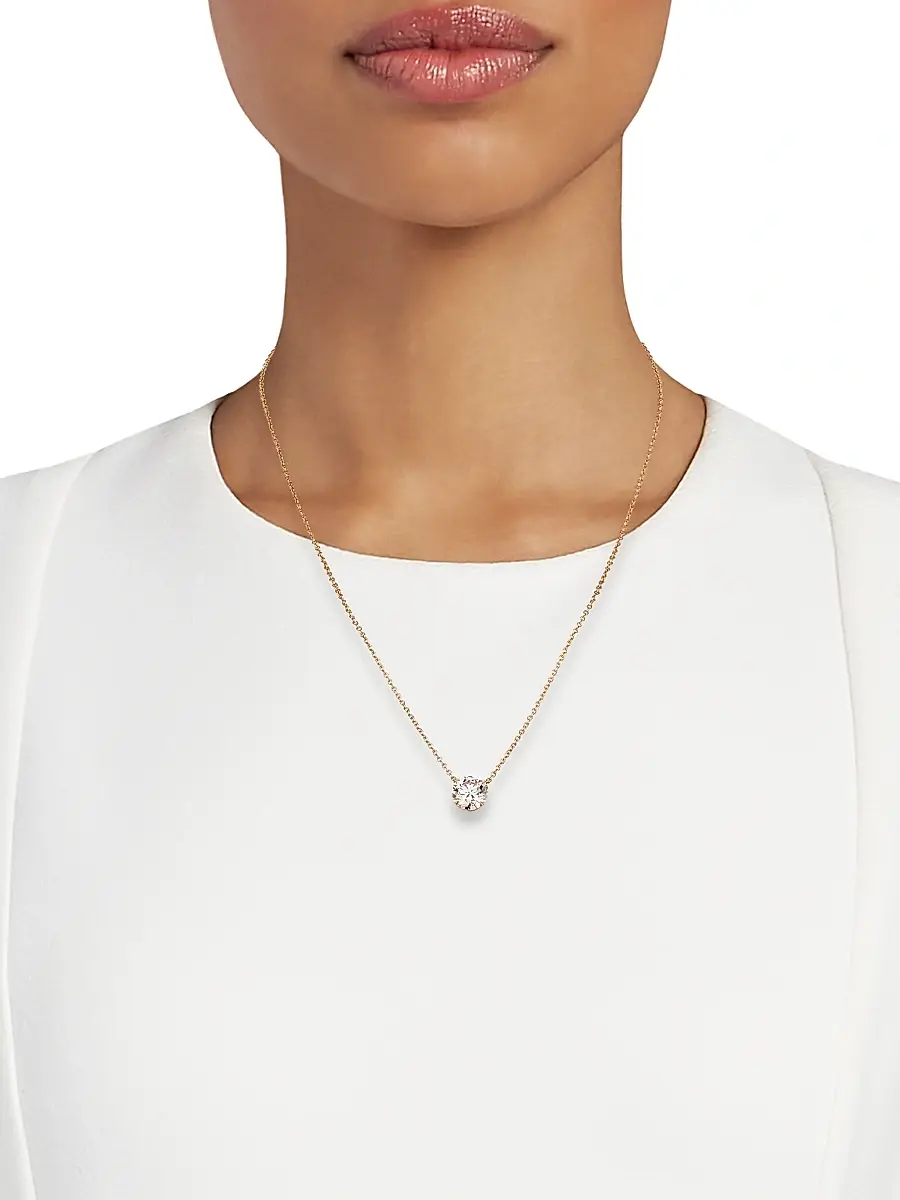 Diamonds at Saks Fifth Avenue Women's 18K Yellow Gold & 3.30 TCW Diamond Pendant Necklace | Thumbnail 2 Diamonds at Saks Fifth Avenue Women's 18K Yellow Gold & 3.30 TCW Diamond Pendant Necklace | Thumbnail 2