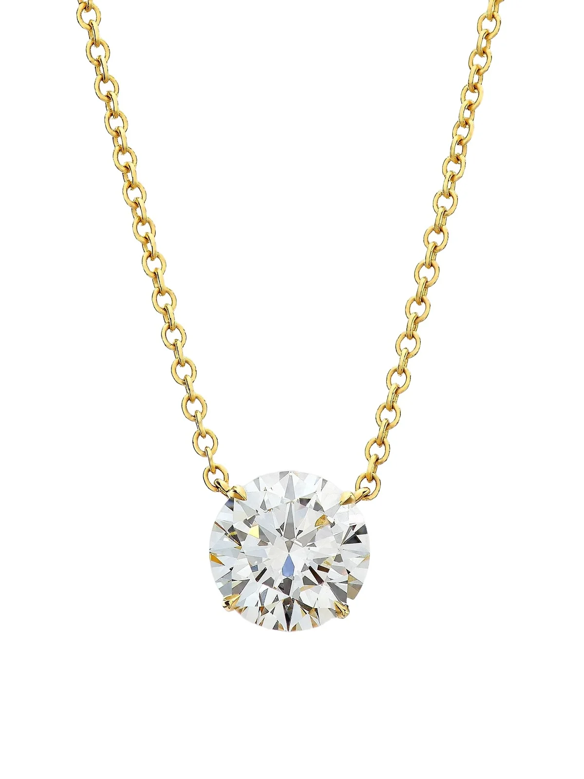 Diamonds at Saks Fifth Avenue Women's 18K Yellow Gold & 3.30 TCW Diamond Pendant Necklace