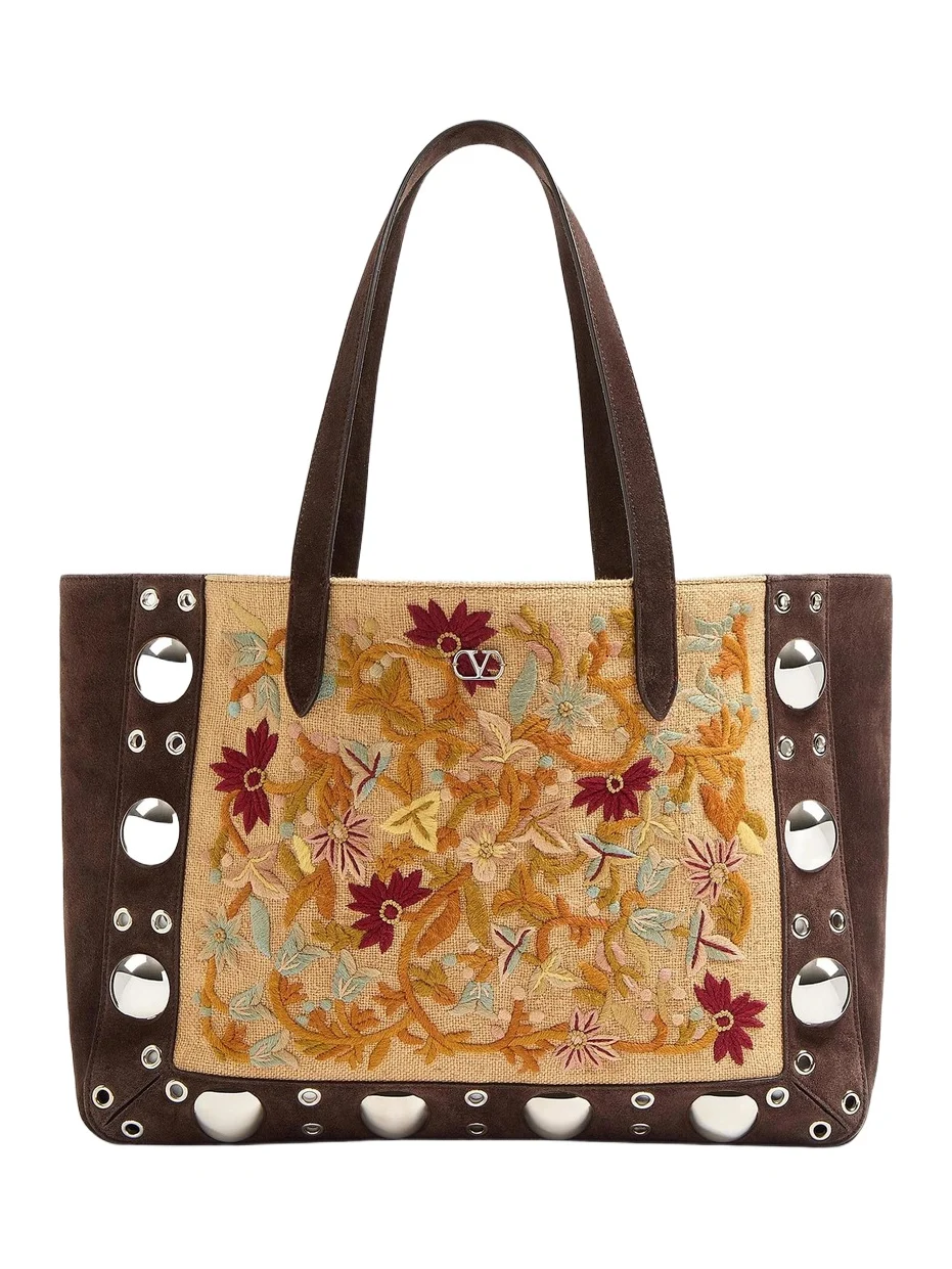Women's Nellcôte Medium Embroidered Shopping Bag Women's Nellcôte Medium Embroidered Shopping Bag