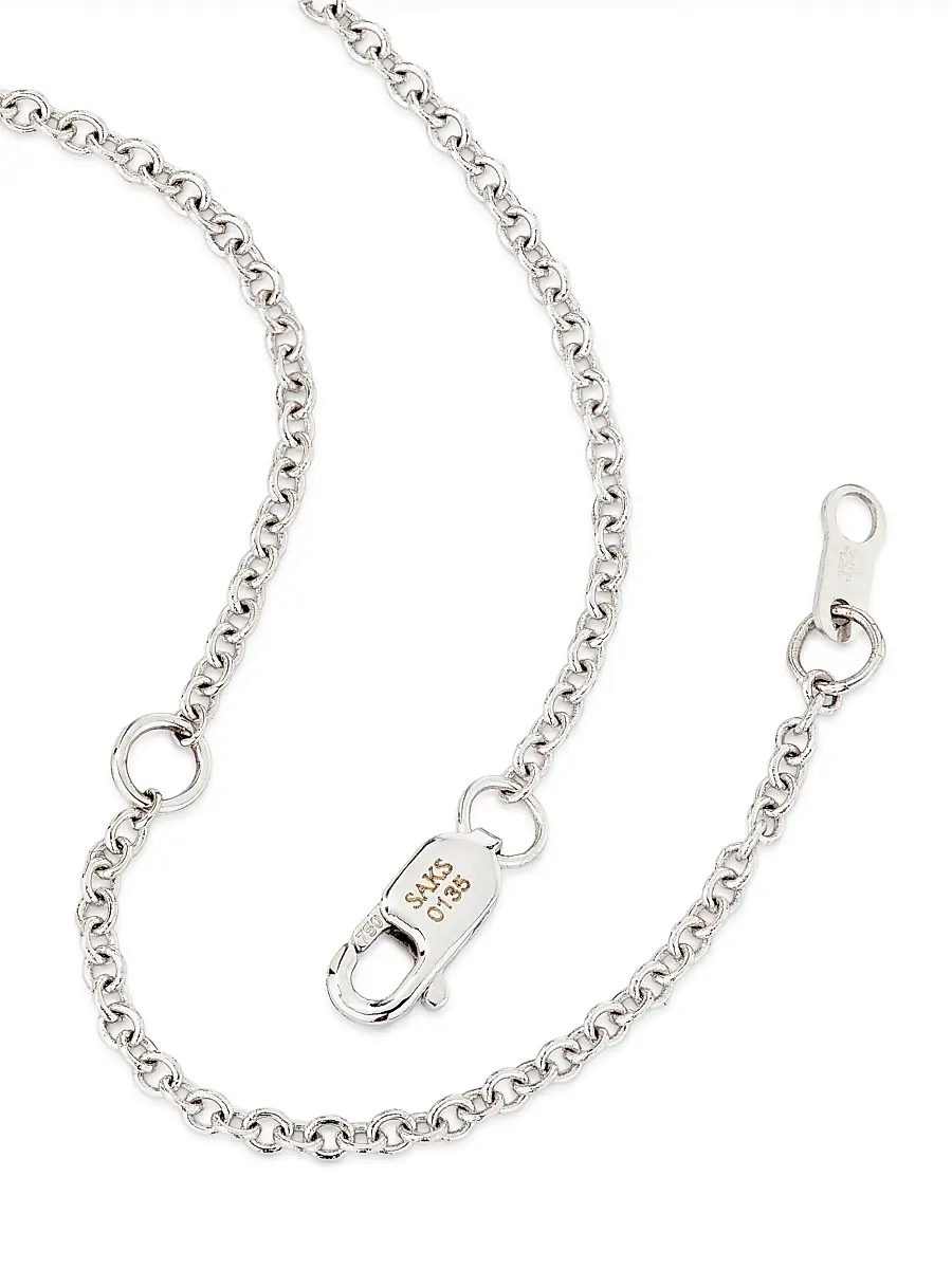 Diamonds at Saks Fifth Avenue Women's 18K White Gold & 3.70 TCW Diamond Pendant Necklace | Thumbnail 3 Diamonds at Saks Fifth Avenue Women's 18K White Gold & 3.70 TCW Diamond Pendant Necklace | Thumbnail 3
