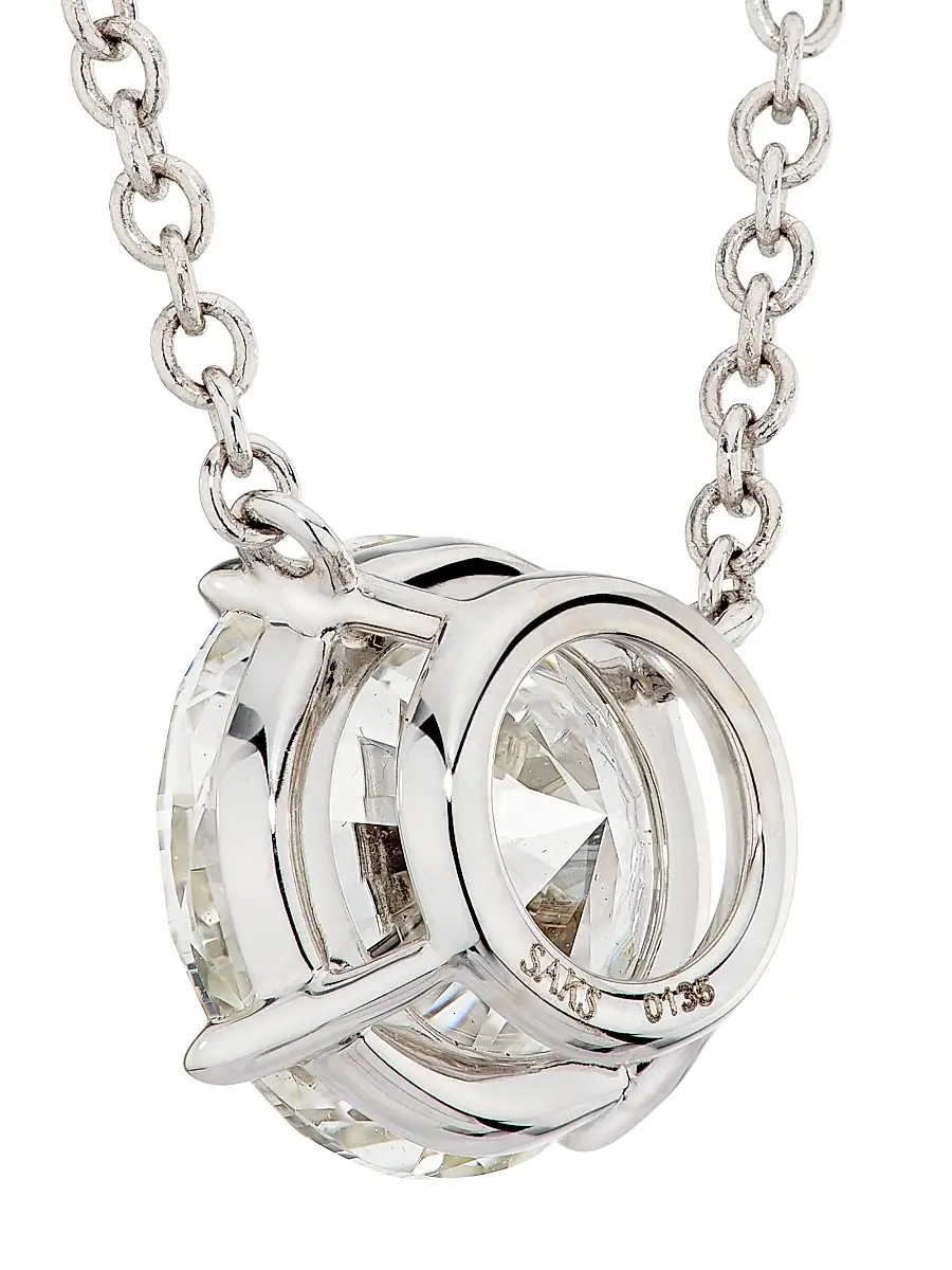 Diamonds at Saks Fifth Avenue Women's 18K White Gold & 3.70 TCW Diamond Pendant Necklace | Thumbnail 4 Diamonds at Saks Fifth Avenue Women's 18K White Gold & 3.70 TCW Diamond Pendant Necklace | Thumbnail 4