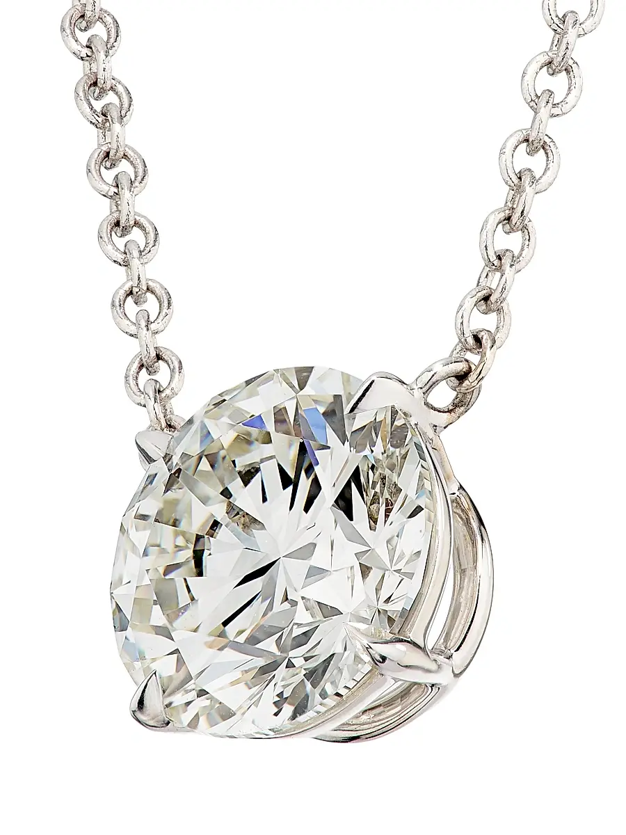 Diamonds at Saks Fifth Avenue Women's 18K White Gold & 3.70 TCW Diamond Pendant Necklace | Thumbnail 5 Diamonds at Saks Fifth Avenue Women's 18K White Gold & 3.70 TCW Diamond Pendant Necklace | Thumbnail 5