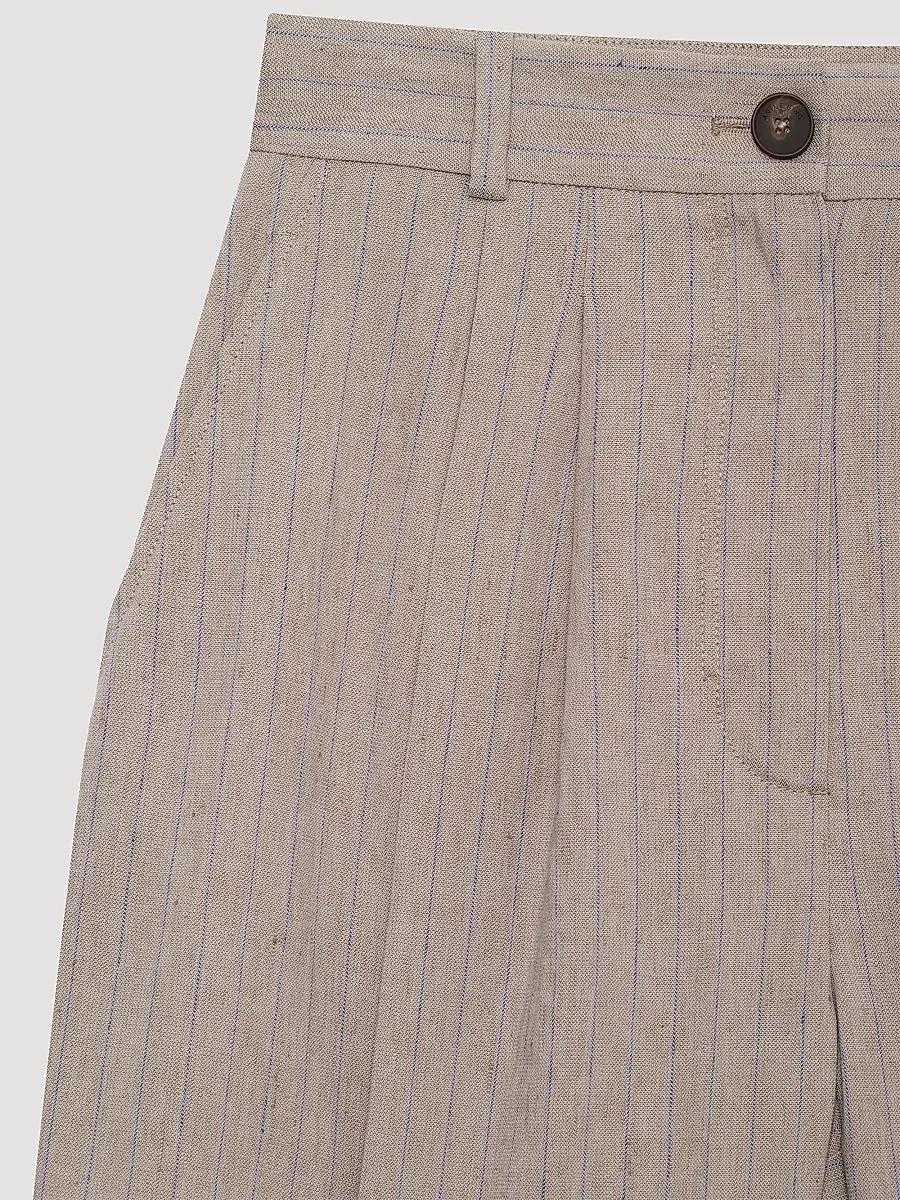 Anine Bing Women's Brice Tailored Pinstripe Shorts | Thumbnail 4 Anine Bing Women's Brice Tailored Pinstripe Shorts | Thumbnail 4