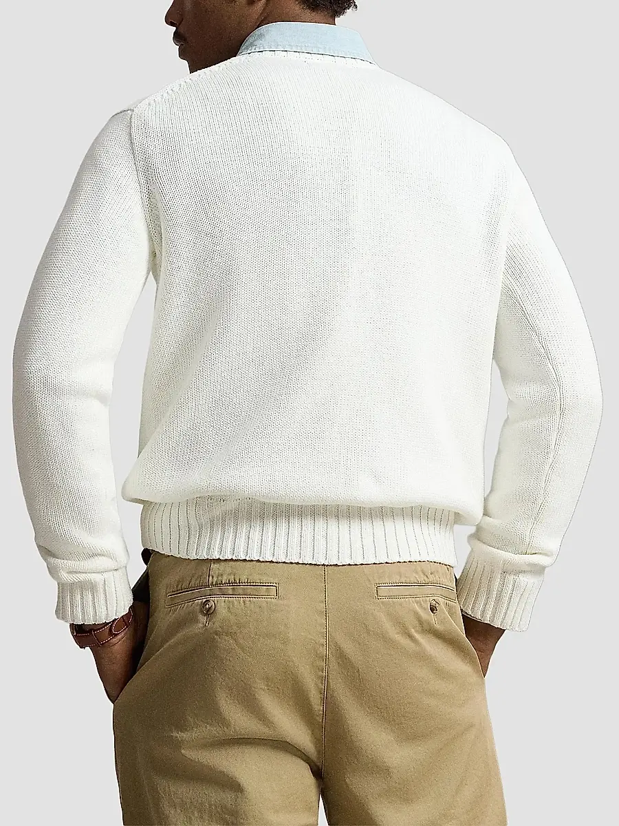 Polo Ralph Lauren Men's The Iconic Flag Cotton Sweater | Thumbnail 3 Polo Ralph Lauren Men's The Iconic Flag Cotton Sweater | Thumbnail 3