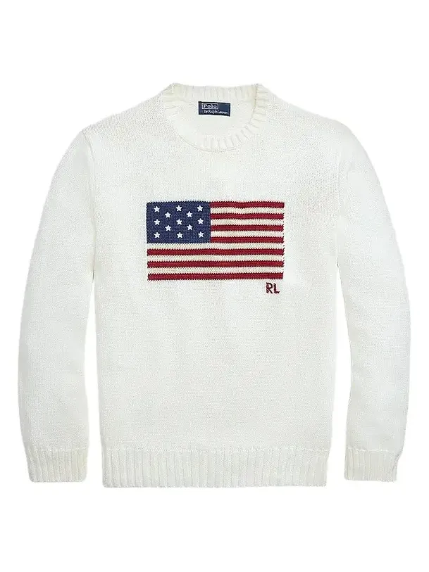 Polo Ralph Lauren Men's The Iconic Flag Cotton Sweater