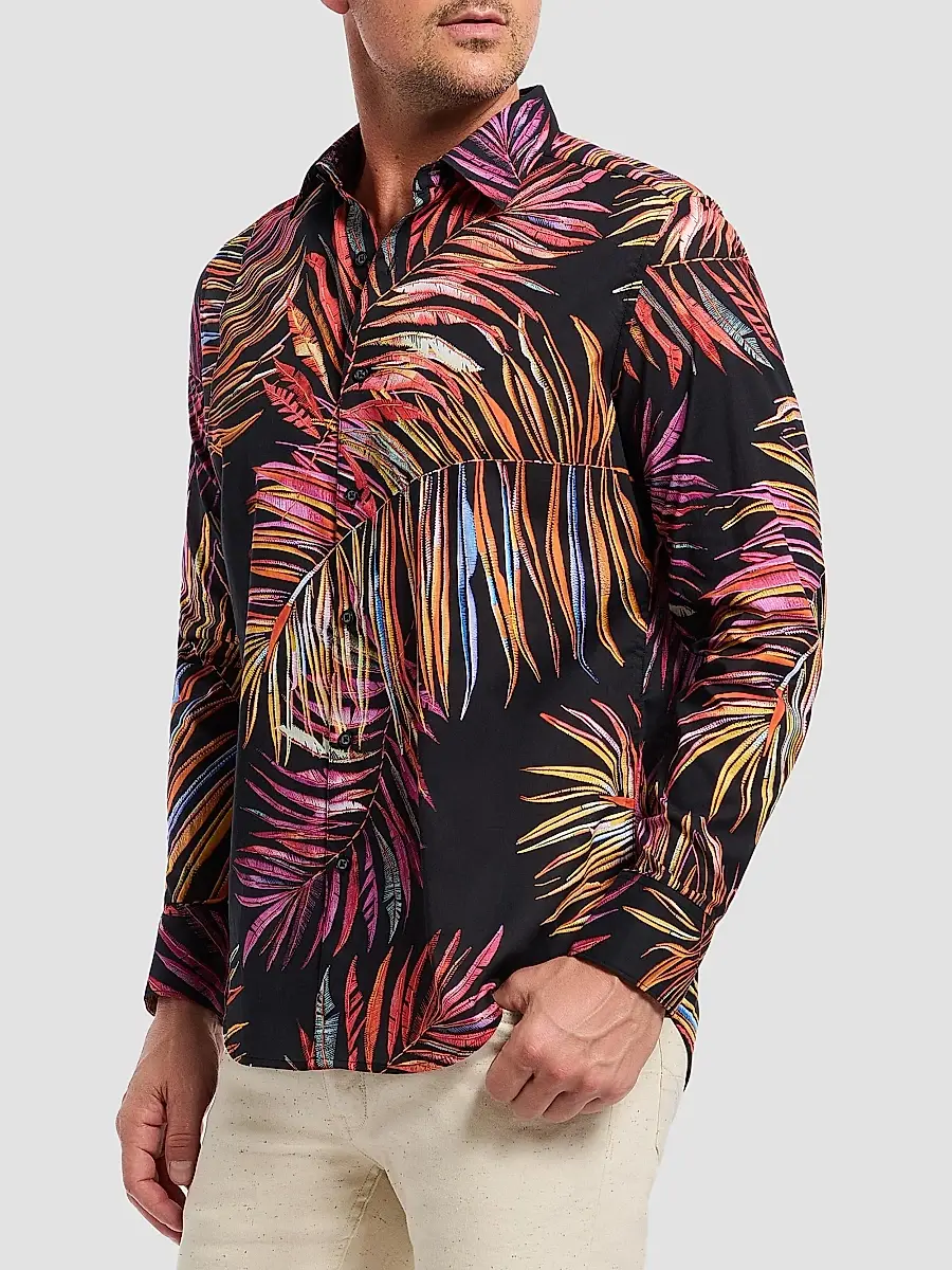 Robert Graham Men's Acai Printed Cotton Button-Front Shirt | Thumbnail 3 Robert Graham Men's Acai Printed Cotton Button-Front Shirt | Thumbnail 3