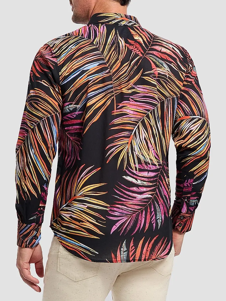 Robert Graham Men's Acai Printed Cotton Button-Front Shirt | Thumbnail 4 Robert Graham Men's Acai Printed Cotton Button-Front Shirt | Thumbnail 4