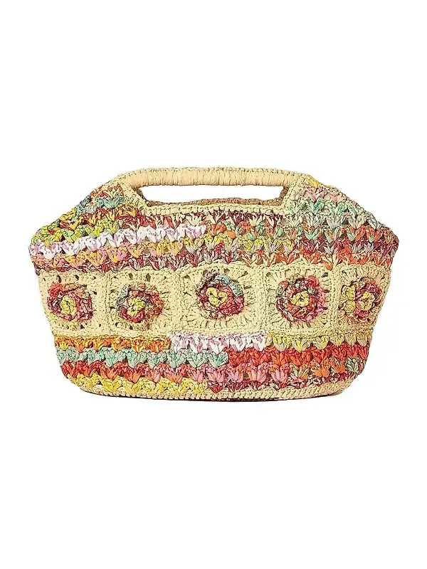 Women's Hazel Floral Woven Raffia Clutch Women's Hazel Floral Woven Raffia Clutch