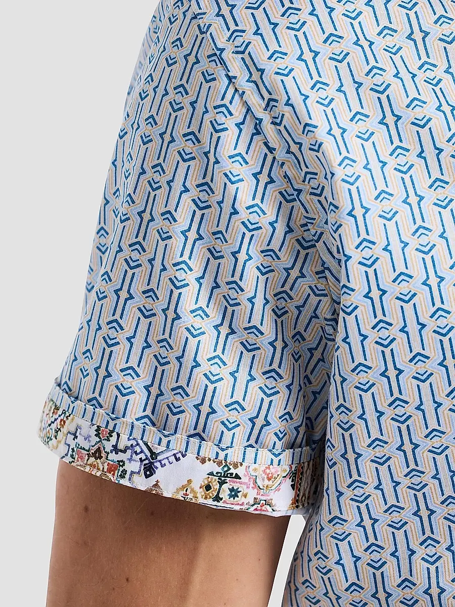 Robert Graham Men's Napier Printed Short-Sleeve Stretch-Cotton Shirt | Thumbnail 6 Robert Graham Men's Napier Printed Short-Sleeve Stretch-Cotton Shirt | Thumbnail 6