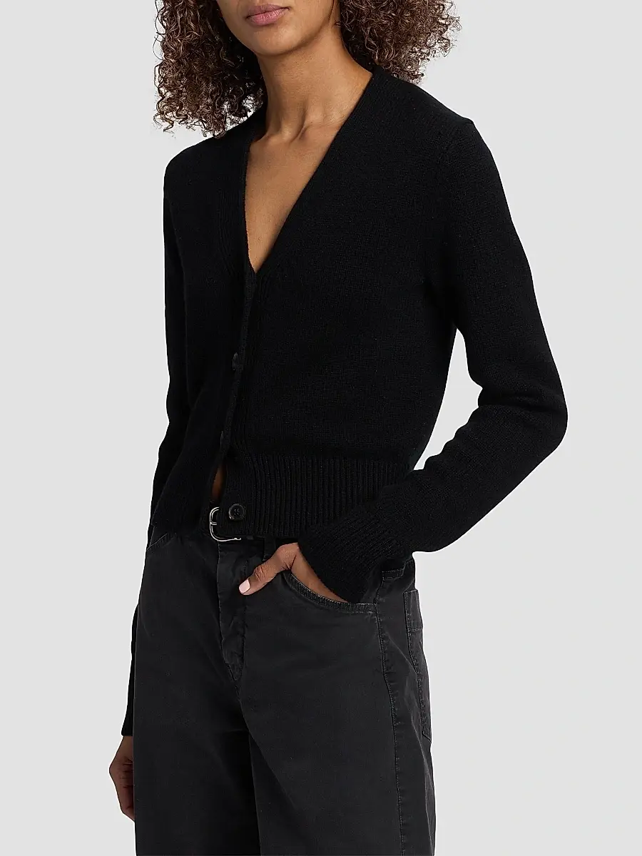 Nili Lotan Women's Charmaine V-Neck Cardigan | Thumbnail 4 Nili Lotan Women's Charmaine V-Neck Cardigan | Thumbnail 4