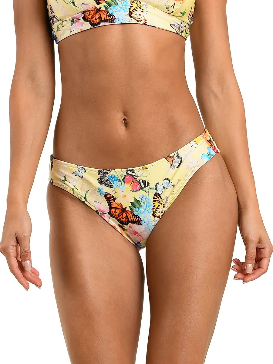 L'Agence Women's Nicole Garden Butterflies Bikini Bottom | Thumbnail 3 L'Agence Women's Nicole Garden Butterflies Bikini Bottom | Thumbnail 3