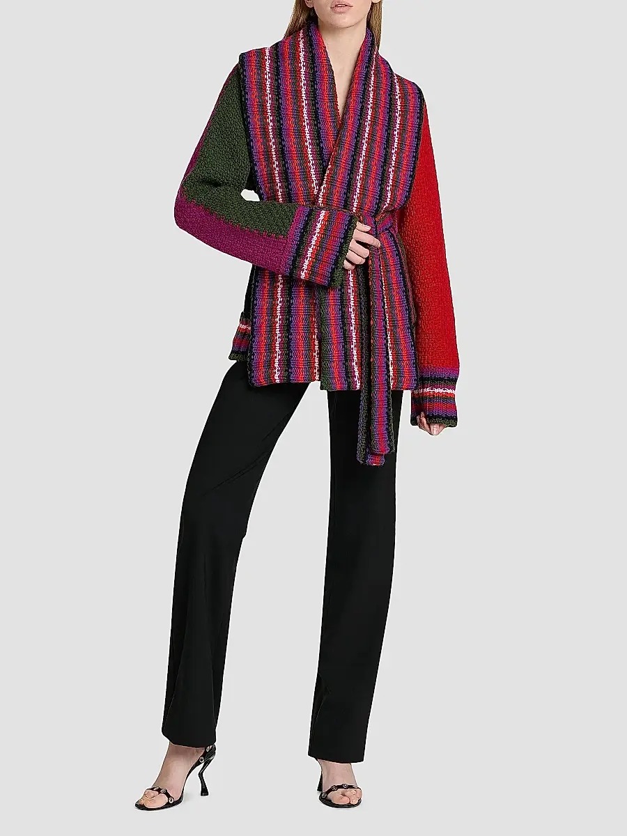 PUCCI Women's Passepartout Colorblocked Cardigan | Thumbnail 2 PUCCI Women's Passepartout Colorblocked Cardigan | Thumbnail 2