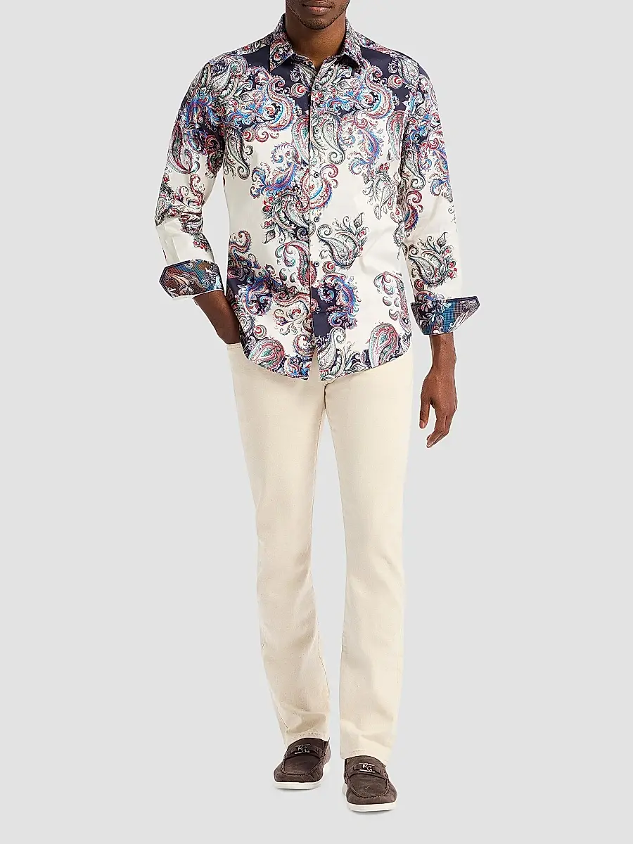 Robert Graham Men's Morningside Paisley Print Woven Shirt | Thumbnail 2 Robert Graham Men's Morningside Paisley Print Woven Shirt | Thumbnail 2