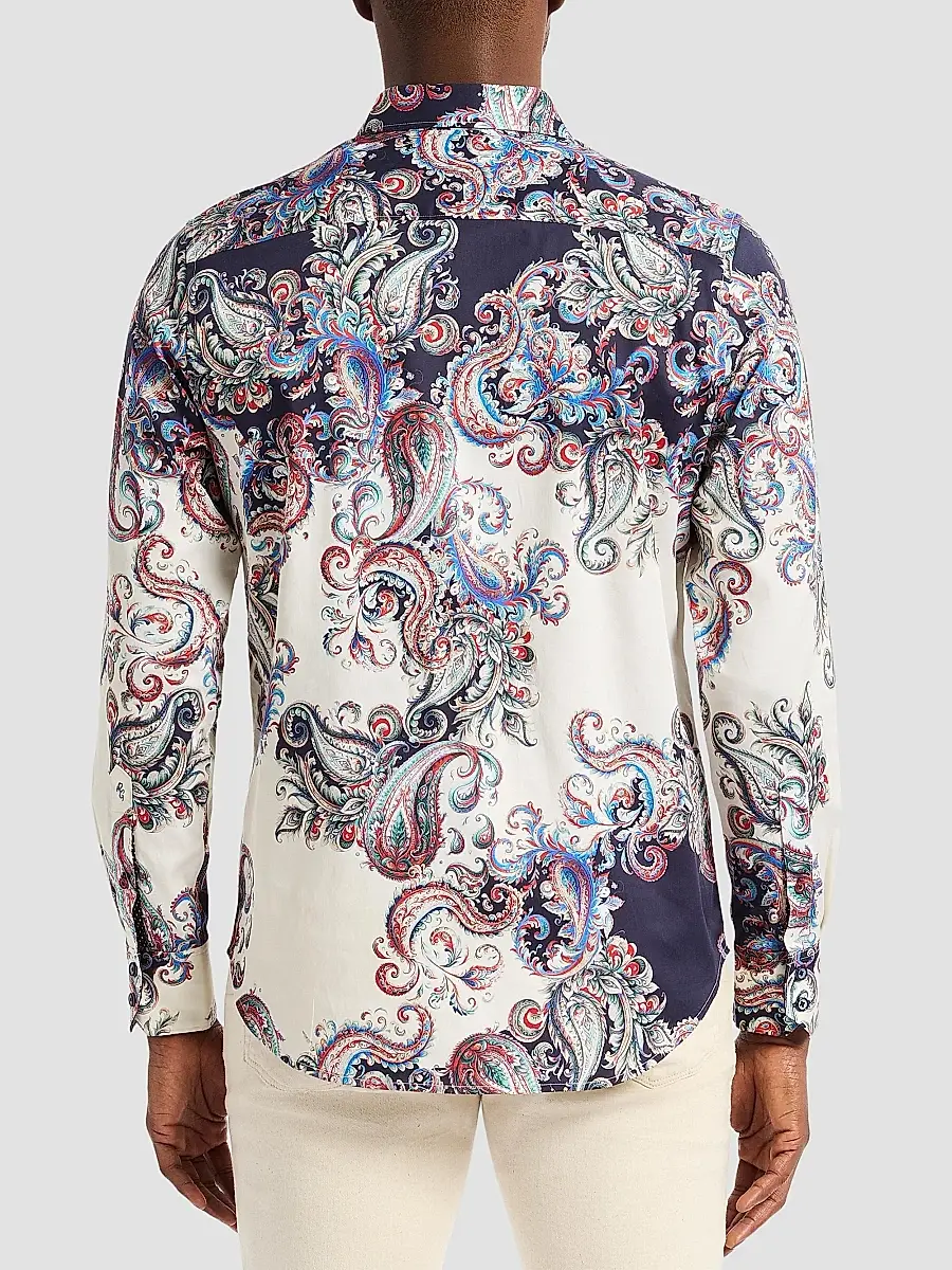 Robert Graham Men's Morningside Paisley Print Woven Shirt | Thumbnail 4 Robert Graham Men's Morningside Paisley Print Woven Shirt | Thumbnail 4