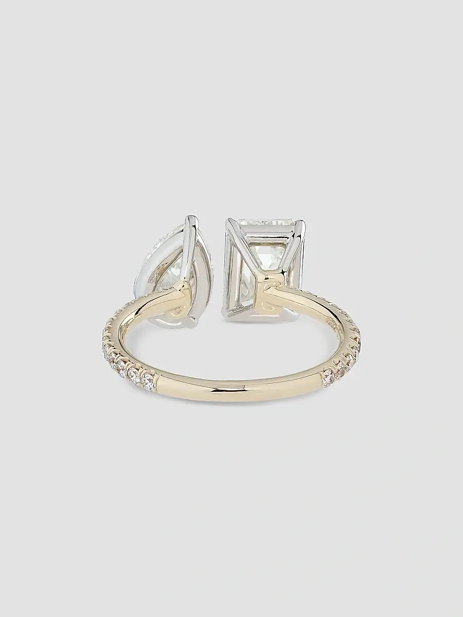 Diamonds at Saks Fifth Avenue Women's 18K Yellow Gold, Platinum & 3.82 TCW Diamond Toi Et Moi Ring | Thumbnail 3 Diamonds at Saks Fifth Avenue Women's 18K Yellow Gold, Platinum & 3.82 TCW Diamond Toi Et Moi Ring | Thumbnail 3