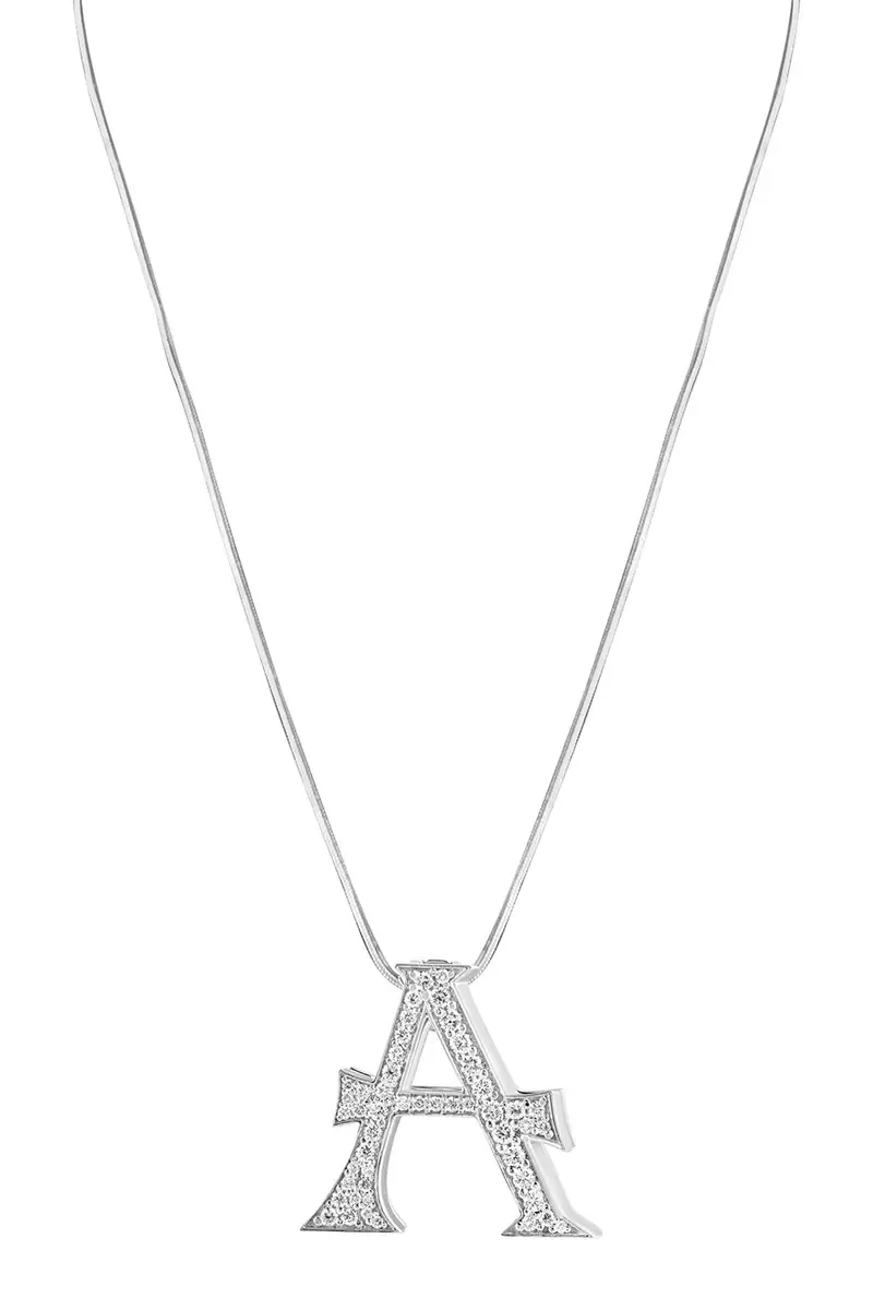 Ashna Mehta Diamond Initial Bag Charm - A | Thumbnail 3 Ashna Mehta Diamond Initial Bag Charm - A | Thumbnail 3