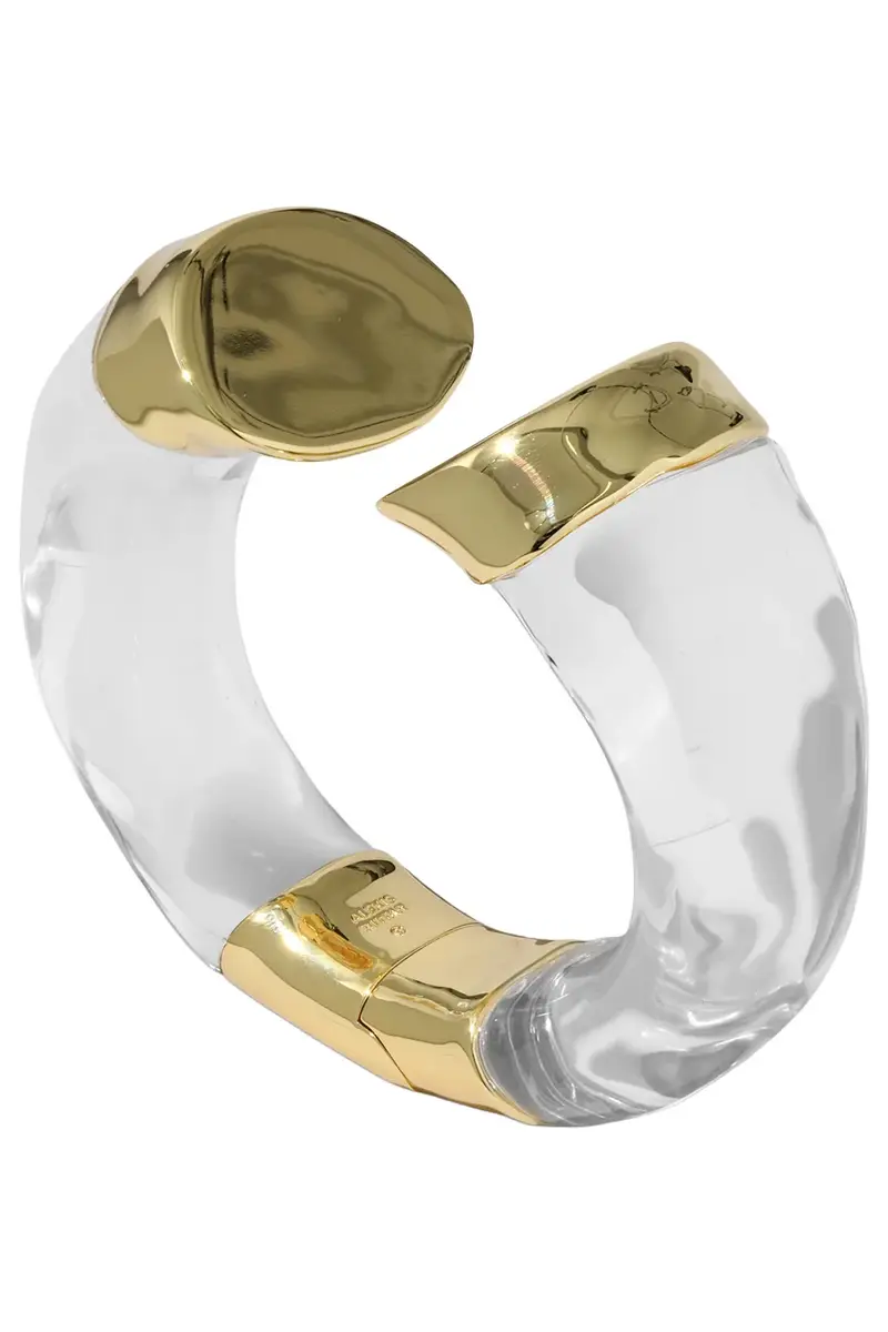 ALEXIS BITTAR Lucite Slice Capped Hinge Bracelet | Thumbnail 4 ALEXIS BITTAR Lucite Slice Capped Hinge Bracelet | Thumbnail 4