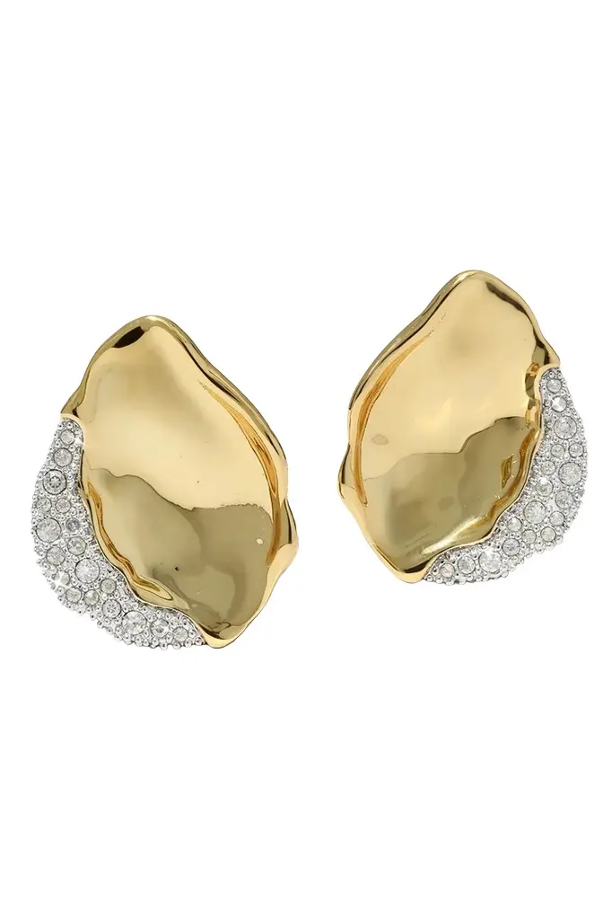 ALEXIS BITTAR Crystal Solanales Petal Earrings
