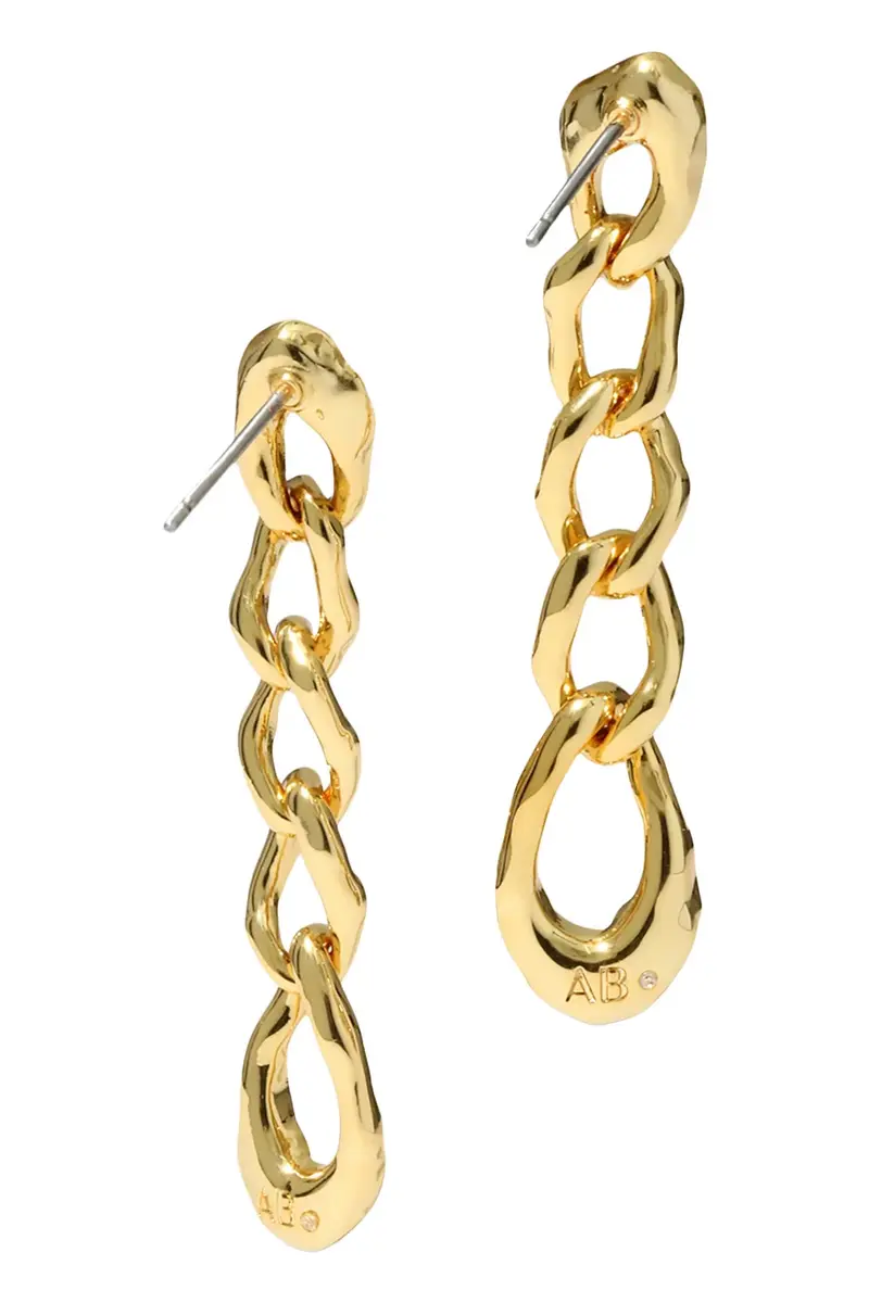 ALEXIS BITTAR Crystal Solanales Chain Link Drop Earrings | Thumbnail 3 ALEXIS BITTAR Crystal Solanales Chain Link Drop Earrings | Thumbnail 3