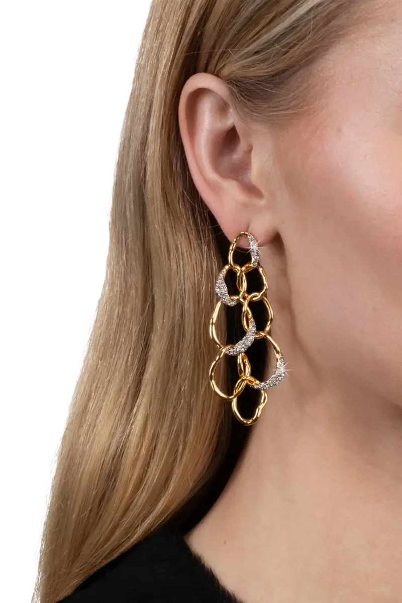 ALEXIS BITTAR Crystal Solanales Linked Orb Earrings | Thumbnail 2 ALEXIS BITTAR Crystal Solanales Linked Orb Earrings | Thumbnail 2