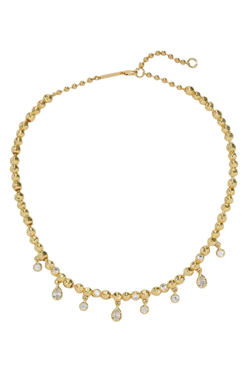 ALEXIS BITTAR Cubic Zirconia Asterales Charm Ball Chain Necklace | Thumbnail 3 ALEXIS BITTAR Cubic Zirconia Asterales Charm Ball Chain Necklace | Thumbnail 3
