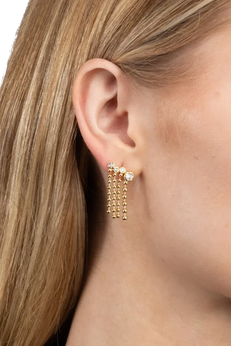 ALEXIS BITTAR Cubic Zirconia Asterales Bubble Fringe Ear Climber | Thumbnail 2 ALEXIS BITTAR Cubic Zirconia Asterales Bubble Fringe Ear Climber | Thumbnail 2