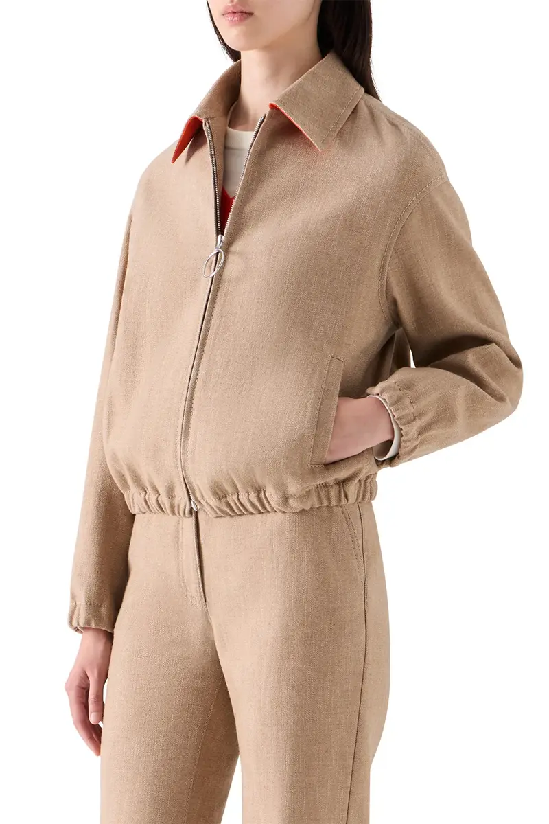 Akris punto Zippered Bomber Jacket | Thumbnail 3