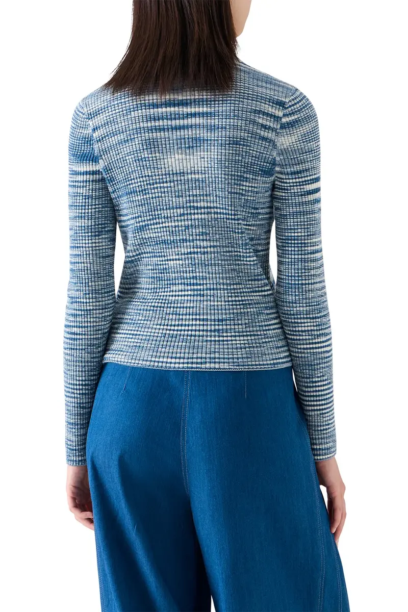 Akris punto Long Sleeve Ribbed Cardigan | Thumbnail 5 Akris punto Long Sleeve Ribbed Cardigan | Thumbnail 5