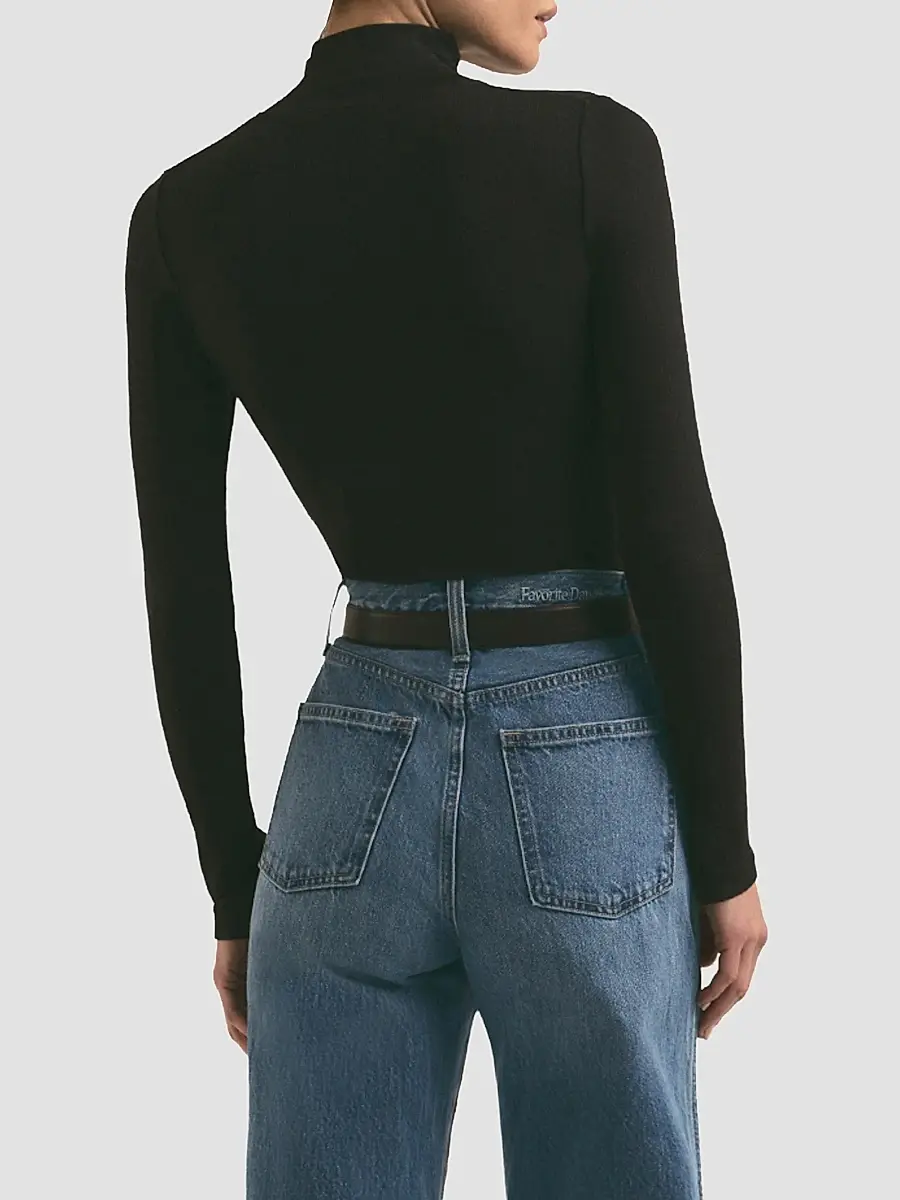 Favorite Daughter Women's Ribbed Turtleneck Top | Thumbnail 3 Favorite Daughter Women's Ribbed Turtleneck Top | Thumbnail 3