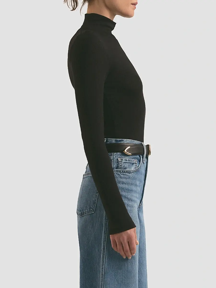 Favorite Daughter Women's Ribbed Turtleneck Top | Thumbnail 5 Favorite Daughter Women's Ribbed Turtleneck Top | Thumbnail 5