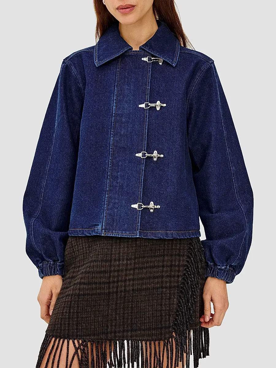 RAILS Women's Brooke Denim Toggle Jacket | Thumbnail 4