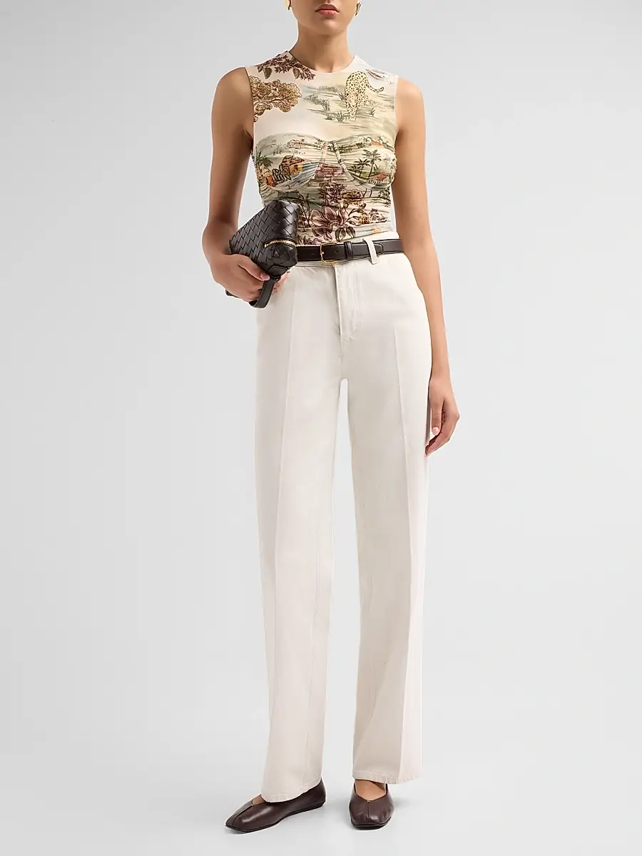 Farm Rio Women's Toile De Rio Sleeveless Top | Thumbnail 2