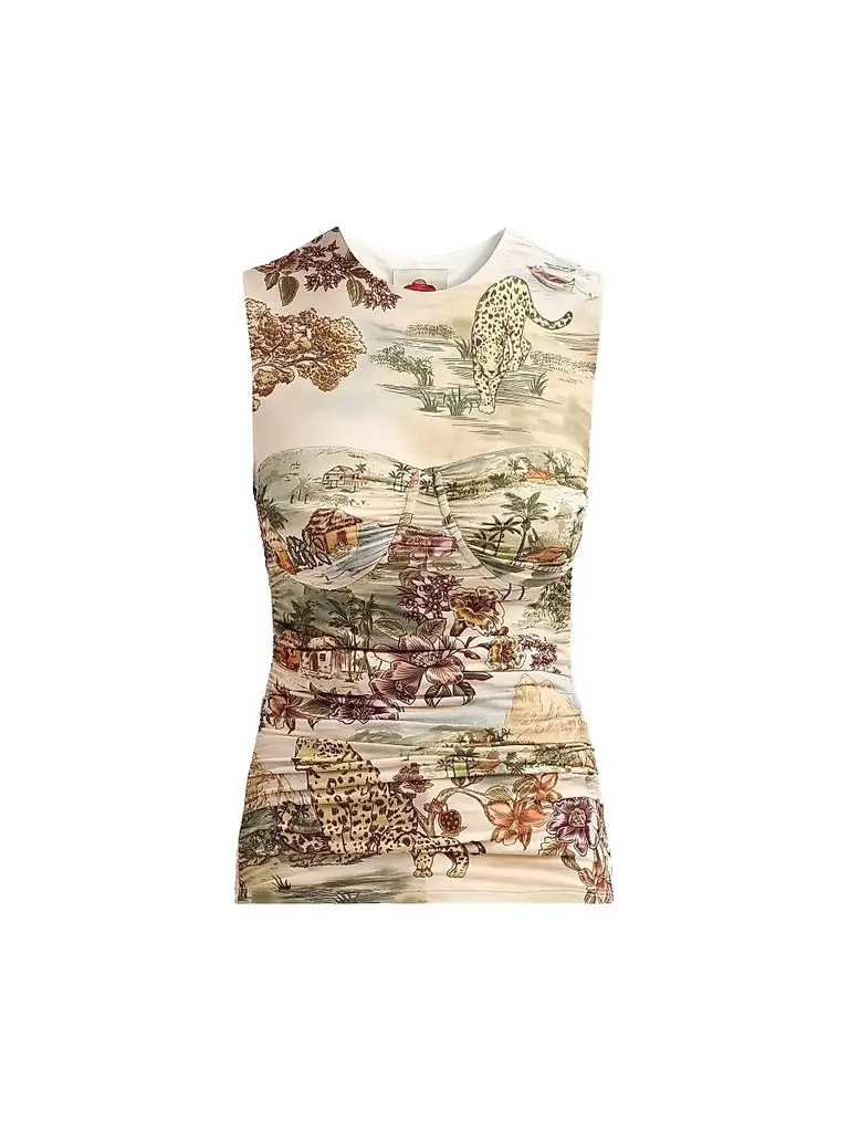 Farm Rio Women's Toile De Rio Sleeveless Top