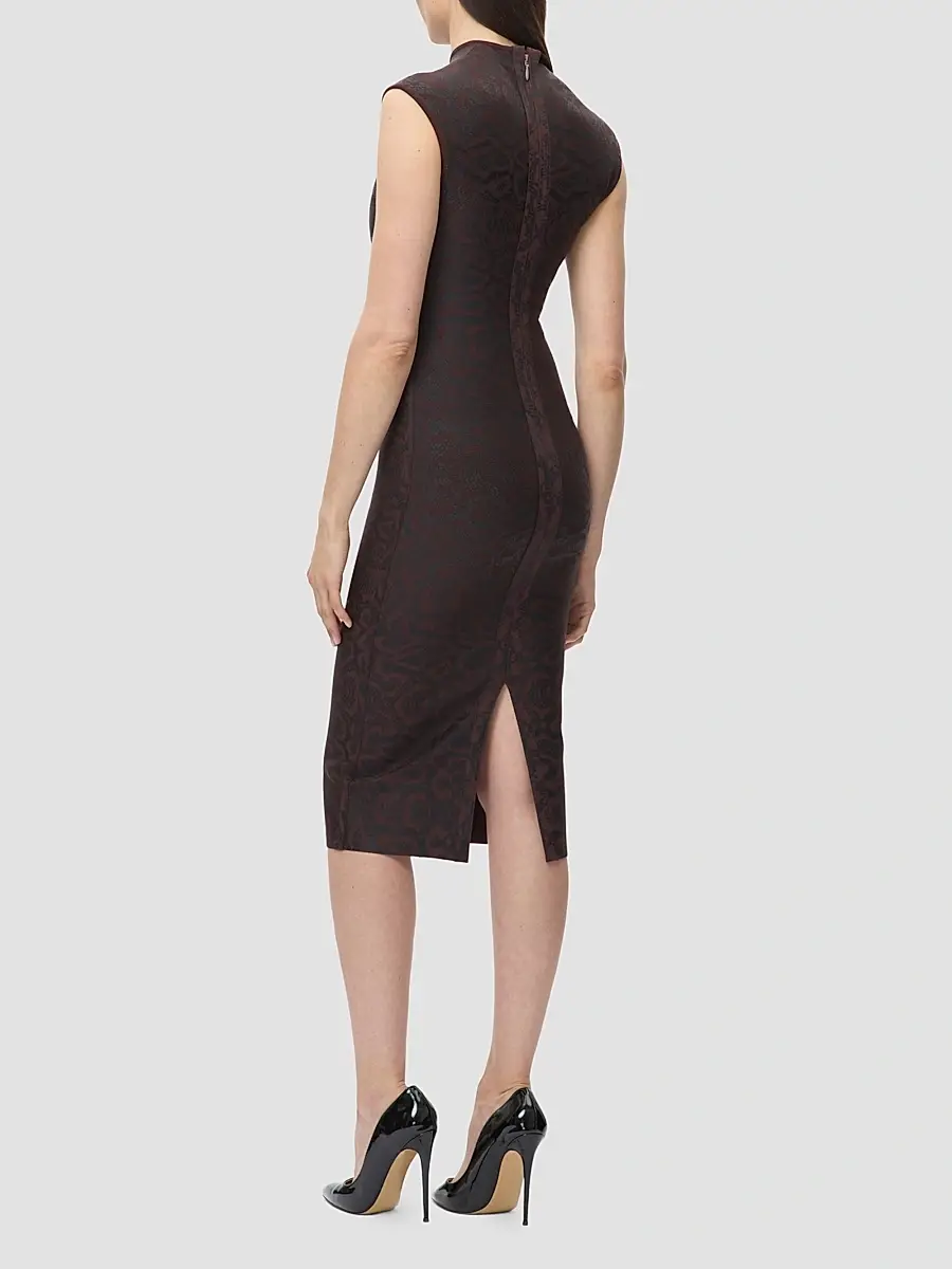 Hervé Léger Women's Anita Printed Sheath Midi Dress | Thumbnail 7 Hervé Léger Women's Anita Printed Sheath Midi Dress | Thumbnail 7