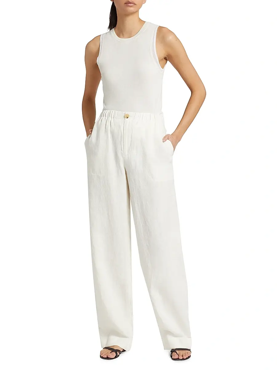Vince Women's Utility Hemp Straight-Leg Pants | Thumbnail 2 Vince Women's Utility Hemp Straight-Leg Pants | Thumbnail 2