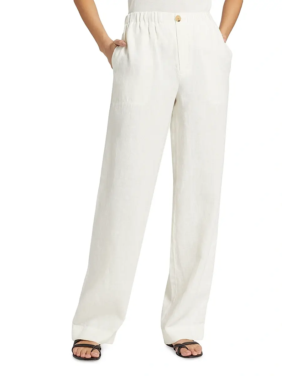 Vince Women's Utility Hemp Straight-Leg Pants | Thumbnail 3 Vince Women's Utility Hemp Straight-Leg Pants | Thumbnail 3