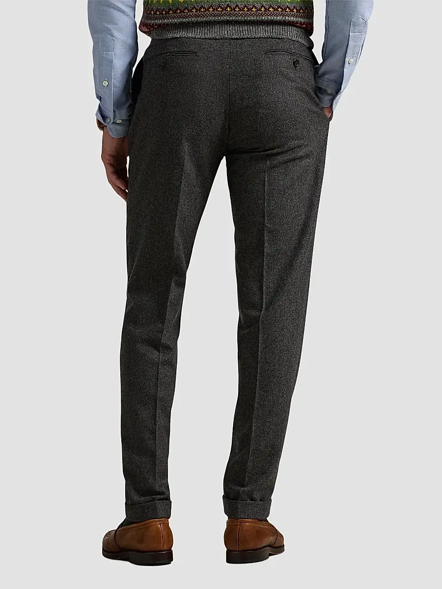 Polo Ralph Lauren Men's Pleated Wool Flannel Trousers | Thumbnail 3 Polo Ralph Lauren Men's Pleated Wool Flannel Trousers | Thumbnail 3