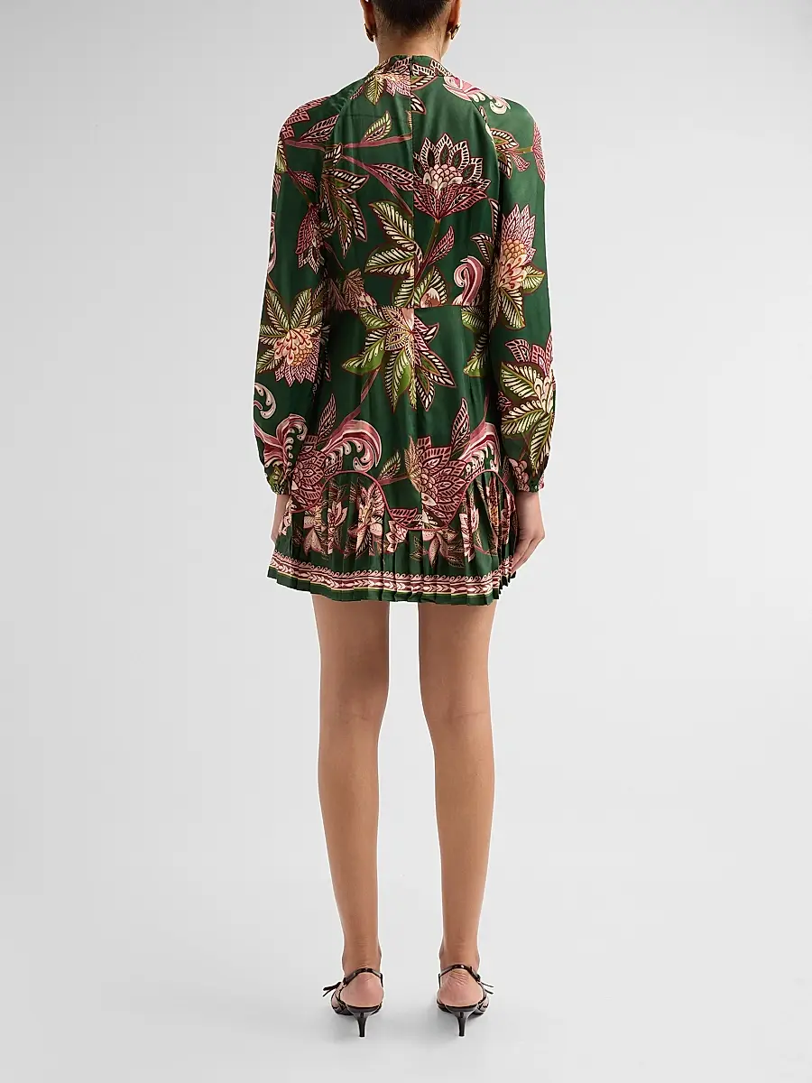 Farm Rio Women's Arabesque Paradise Printed Mini Dress | Thumbnail 3 Farm Rio Women's Arabesque Paradise Printed Mini Dress | Thumbnail 3