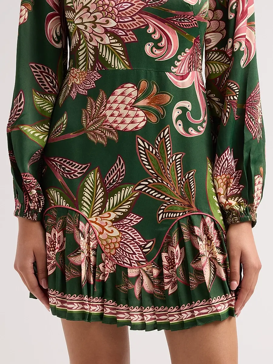 Farm Rio Women's Arabesque Paradise Printed Mini Dress | Thumbnail 5 Farm Rio Women's Arabesque Paradise Printed Mini Dress | Thumbnail 5
