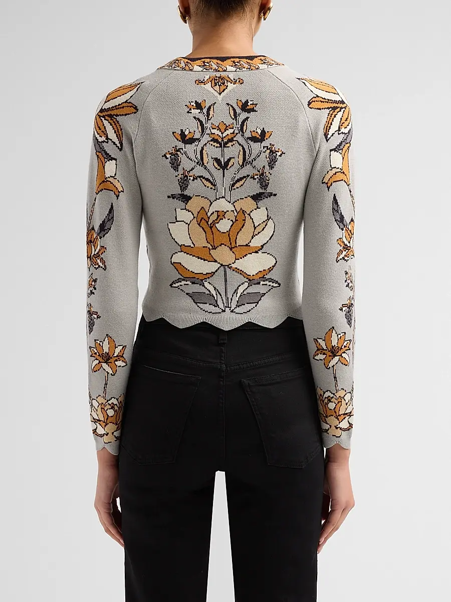 Farm Rio Women's Stained Glass Beauty Cardigan | Thumbnail 3 Farm Rio Women's Stained Glass Beauty Cardigan | Thumbnail 3