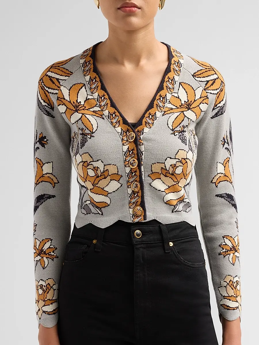 Farm Rio Women's Stained Glass Beauty Cardigan | Thumbnail 5 Farm Rio Women's Stained Glass Beauty Cardigan | Thumbnail 5