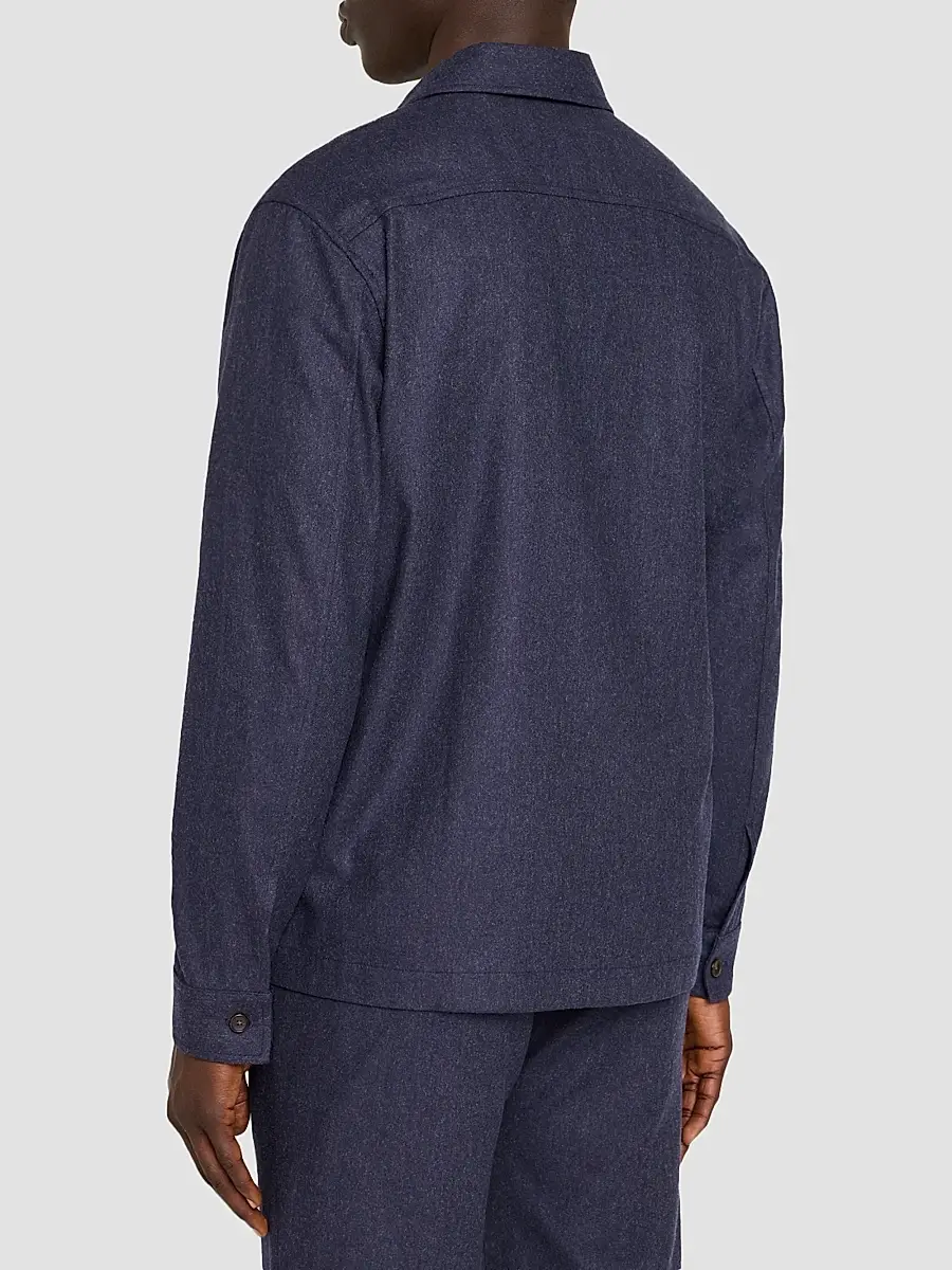 Vince Men's Tailored Wool-Twill Shirt Jacket | Thumbnail 3 Vince Men's Tailored Wool-Twill Shirt Jacket | Thumbnail 3