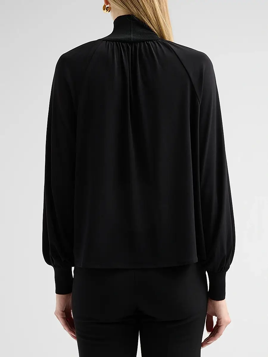 Vince Women's Gathered Turtleneck Top | Thumbnail 3 Vince Women's Gathered Turtleneck Top | Thumbnail 3